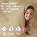 Duvet Cover Full Size Set - Extra Soft Full Duvet Cover 80" x 90" with 2 Pillow Shams - Hotel Luxury, Easy Care & Fade Free with Zipper Closures & Ties - All Season, Comfy & Breathable (Heathered Tan)