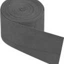 PATIKIL Cotton Twill Tape 2 Inch 5 Yards Cotton Ribbon Bias Binding Tape Herringbone Webbing Trim for Sewing Gift Wrapping Craft DIY Dark Grey