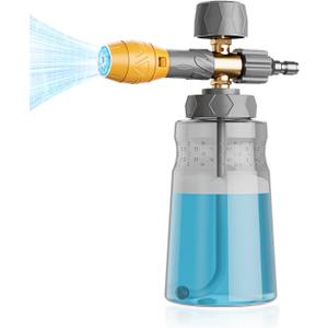 Foam Cannon for Pressure Washer, Car Wash Foam Gun Kit, Tool Daily Foam Cannon with 1/4 Inch Quick Connector, Soap Cannon for Pressure Washer, Car Foam Sprayer