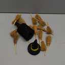 ZHWKMYP Mini Witch Hat, 14/28/42/56 Pcs Small Black Witch Hats for Crafts Halloween Party Decor