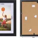 Lyeasw 4x6 Picture Frames Black Set of 15, Display Pictures 4x6 with Mat or 5x7 without Mat, Multi Photo Frames for Wall Hanging or Tabletop