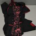 iTVTi Vampire Costume for Girls Kid Halloween Carnival Fancy Black Dress for Cosplay (5-6 Years)