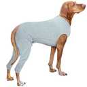 Nanaki Dog Wound Care Shirt, Dog Leg Sleeve To Stop Licking Rear Leg And Abdomen, Doggy Surgery Suit Female Spay,Doggy Onesie For Surgery Female Male, Pet Surgical Recovery Suit Pet Wound Heal Clothes XXL
