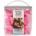 Conair Foam Hair Rollers - 9 Large Pink & 48 Assorted Size & Color Rollers with Storage Cases