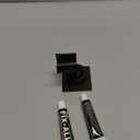 Shower Head Holder All Meta lHandheld Shower Wand Bracket Adhesive Shower Wall Mount Holder Brass Shower Spray Holder Black, Drill Free Glue Installation