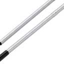 Bon Stainless Steel Handle 3 Piece Set 5 ft. Threaded 1 in. Diameter Standard Broom Handle Male Thread Fits Mixing Barrel 22-816