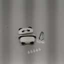 Joyleop for Airpods Pro 3 Case - Cute Funny for Women Girl Kids Girly 3D Kawaii Panda Cartoon Design Silicone Protective Case for Airpods Pro 3rd Gerneration 2025 Cover with Keychian