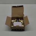 Moquin Brushed Gold Wave Design Passage Door Lever Without Keys and Lock, Reversible Door Handle for Right/Left Side Closet/Hallway Door Lock in Satin Brass Finish (1 Pack)