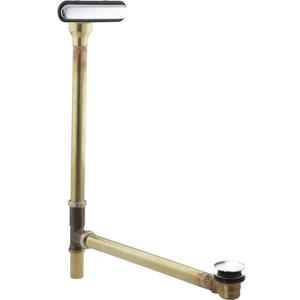 Kohler K-7271-CP Clearflo Slotted Overflow Brass Bath Drain, Polished Chrome Finish