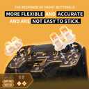 eXtremeRate Face Clicky Kit V3 for PS5 Controller BDM-010 BDM-020 Face Buttons, Custom Hard Silicone Tactile Switch Dpad Action Buttons Mouse Click Kit for PS5 Controller BDM 010 020 - NO Controller