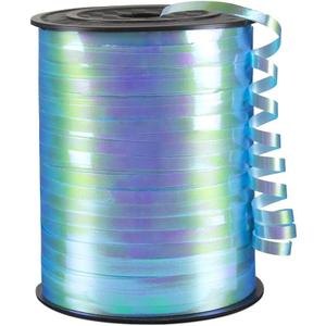 KMER LIFE Light Blue Gradient Curling Ribbon, 1/5" Wide x 500 Yards Christmas Curling Ribbons for Gift Wrapping, Party Decoration, Balloon String, Crafting, Balloon Ribbons for Florist Flower (1 Roll)