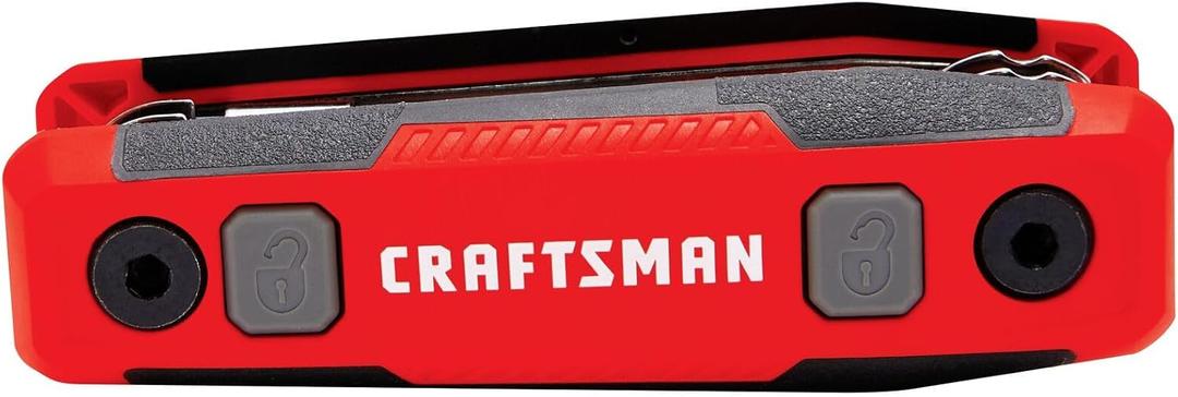 CRAFTSMAN Hex Key Set, SAE, Folding Locking 8 Piece (CMHT26025)