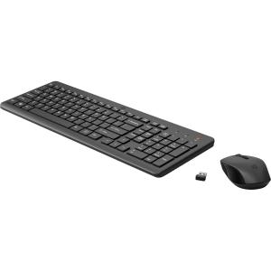 Wireless Keyboard and Mouse Combo - 2.4 Ghz Wireless USB Receiver - Chiclet Keys, 12 Keyboard Shortcuts - 1600 DPI Multi-Surface Mouse - LED Num Lock, Caps Lock, Scroll Lock