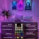 Wall Mounted Lights, 3 Pack Rechargeable RGB Color Changing Light, 3 Color Temps & Remote and Touch, 360 Rotation Dimmable Cordless for Study Bedroom Reading Bedside (Black)