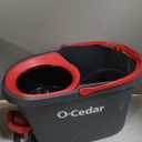 O-Cedar EasyWring Microfiber Spin Mop, Bucket Floor Cleaning System, Red, Gray, Standard
