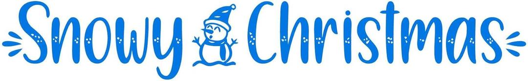 Children Snowy Christmas Vibrant Quote Wall Decal Decoration Cute Snowman Figure Silhouette Christmas Wall Decor Holiday Gift Lasts Years and Easily Removable - Size: 20 in(W) x 6 in(H)