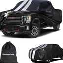 Sierra EV Truck Cover Custom Fit 2024-2026 Crew Cab Short Bed(5.9') with Door Zipper, 10 Layers Outdoor Heavy Pickup Truck Cover Waterproof All Weather, Wind Dust Sun Protector.