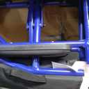 Medline Ultra Lightweight Transport Wheelchair for Adults, Foldable, 19-Inch Seat Width, Blue Frame, Black Upholstery