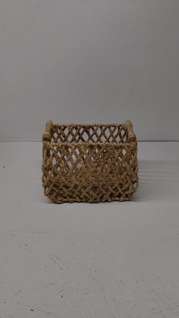 Rattan Creative Handle Storage Basket Storage Basket Flower Pot Storage Box Toy Storage Box