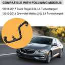 Intercooler Outlet Air Charge Pipe Hose Compatible with Buick Regal 2.0L Turbo 2014-2017 | Chevrolet Malibu 2.0L 2013-2015 | Direct Fit Replaces OEM# 23131218