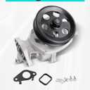 130-2090AT Water Pump with Gasket for Malibu Colorado Impala Canyon L4 2.5L | Replaces 130-2090AH, 12650240, 12653567, 12663909, 1302090AH Includes all mounting gaskets