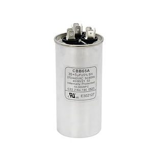 35+5 MFD 35/5 uF 370 or 440 Volt CBB65B Dual Run Circular Start Capacitor for AC Motor Run, Condenser Straight Cool, Heat Pump, Air Conditioner, HVAC Capacitor