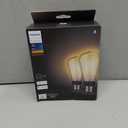 Philips Hue Smart 60W ST19 Filament LED Bulb - Soft Warm White Light - 2 Pack - 550LM - E26 - Indoor - Control with Hue App - Compatible with Alexa, Google Assistant and Apple Homekit.