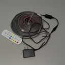 32.8FT Outdoor LED Strip Light Waterproof,IP68 Outside RGB+IC Light Strip with App/Remote Control,Chase Mode,Music Sync Rope Light for Balcony, Deck, Rooftop, Garden, Pool