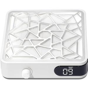 Nail Dust Collector, Powerful Vacuum Fan Vent Dust Collector Extractor Dust Suction Machine for Acrylic Nails Polishing, Nail Salon&Home, White