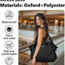 ALVABABY Waterproof Blanket Bag,Shoulder Bags, Hobo Tote Handbag,Multi-functional Organizer Bags, Travel Beach Yoga Gym Bag (Small 9*16in, Black)