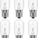 Microwave Light Bulb for Under Range Hood Appliance Refrigerator T8 40 Watt 125V E17 Intermediate Base Warm White Replacement Bulb for 8206232A, 1890433, AP4512653, WB25X10030 Pack of 6