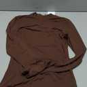 REORIA Women's Mock Neck Cutout Front Bodysuit Trendy Going Out Long Sleeve Body Suits Tops Fall Outfits 2025 S