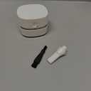 ODISTAR Desktop Vacuum Cleaner, Mini Table dust Sweeper Energy Saving,High Endurance up to 90 mins,Cordless&360 Rotatable Design for Keyboard/Home/School/Office(White AA Battery)