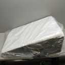 Wedge Pillow for Sleeping & Resting, 24"x24"x10" Memory Foam Cushion with Grey and White Patterned Polyester Cover, Ideal for Bedroom & Living Room  Comfortable Support for Adults