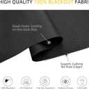 ChrisDowa Cordless Blackout Roller Shades for Windows, Striped Free-Stop Window Blinds with Privacy, Thermal Insulated Window Shades for Home, Office and Door. Black, 35" W x 72" H