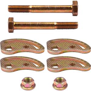 Upper Control Arm Alignment Cam Bolt Kit Enhanced Compatible with 99-18 Chevy Silverado 1500 Suburban Avalanche 2500 GMC Sierra 1500 2WD 4WD Fit Hummer H2 H2T Bolts 1.5 Suspension Kits 2 PCS