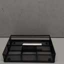 EasyPAG Drawer Organizer Metal Mesh Dividers Desk Organizers Pen Organizer for Desk Drawer Tray Box Accessories for Desktop,Black