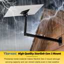 Starlink Gen 3 Mount with Adapter, Extension-Type Heavy Duty Starlink Long Wall Mount, StarLink Pole Mount, Mounting Kit for Starlink Gen 3 Internet Kit Satellite