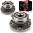 Trochbeam 513253 Pair Front Wheel Hub Bearing Assembly for 2005-2018 Jetta, 2006-2010 2012-2022 Passat, 2009-2017 Tiguan, 2012-2019 Beetle, 2009-2017 CC, 2010-2014 GTI, 2007-2016 Eos, 5 Lugs W/ABS