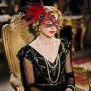 Lace Masquerade Mask for Women Mardi Gras Rhinestone Mask with Feather 1920s Venetian Party Accessories
