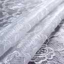ARTABLE Rectangle Small Table Cloth Lace Macrame Vintage Tablecloth Shabby Chic Embroidered Oblong Table Cover for Wedding Banquet Holiday Long Dinner Tables (Offwhite, 33" x 33")