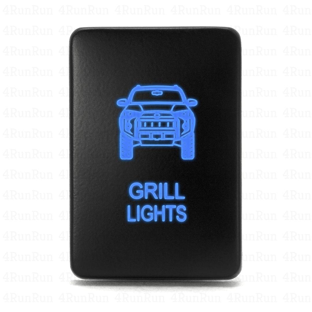 Grill Light Switch for Toyota 5th Gen 4Runner 2010-2024 | 32mm Blue LED Push Button