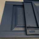 Mid America Raised Panel Vinyl Shutters (1 Pair) - 14.75 x 63, Classic Blue