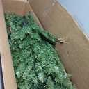 7Ft Pre-lit Artificial Pencil Christmas Tree Hinged Fir PVC Tree with 350 LED Lights