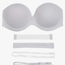 YBCG Women's Strapless Push up Padded Convertible Multiway Underwire Bra with Clear Strap for Dance Wedding Party
US34A EU75A