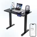 HUANUO AI-Powered Smart Electric Standing Desk, 32 Inch, Black, AI-32" X 19"