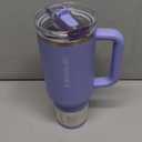 STANLEY Quencher ProTour Flip Straw Tumbler with Leakproof Lid | Built-In Straw & Handle | Cupholder Compatible for Travel | Insulated Stainless Steel Cup | BPA-Free (40 Ounces, Hydrangea)