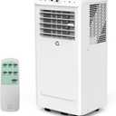 8,000 BTU Portable Air Conditioner, 4-In-1 Portable AC Units for Rooms with Fan, Dehumidifier, Cools Up to 350 Sq.Ft. Room Air Conditioner, Remote, Auto Swing, Quite Opration, Timer, White Top
