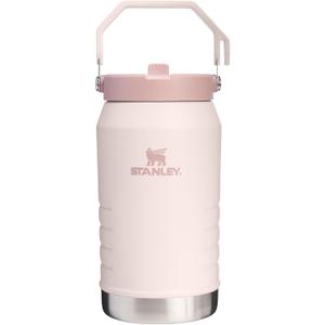 STANLEY IceFlow 2.0 Flip Straw Jug with Handle 64 oz | Twist On Lid and Flip Up Straw | Leakproof for Travel and Sports | Insulated Stainless Steel |BPA-Free | Rose Quartz