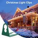 Brightown Pack of 200 Original Shingle Tab for C7/E12 C9/E17 Lights, Green, Christmas Light Clips for Holiday String Light Outdoor Decoration - No Tools Required